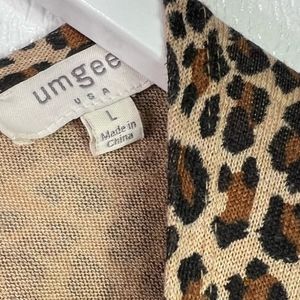 Umgee Animal print cardigan